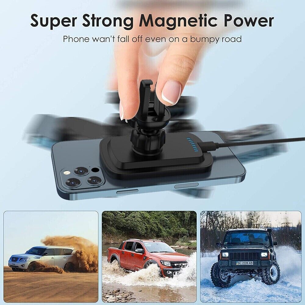 Magnetic wireless car charger