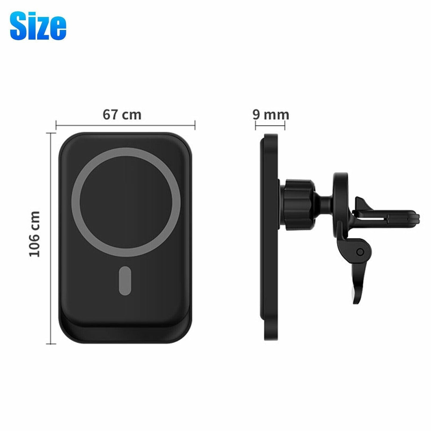 Magnetic wireless car charger