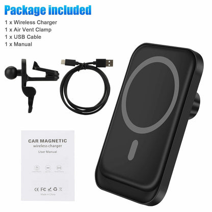 Magnetic wireless car charger