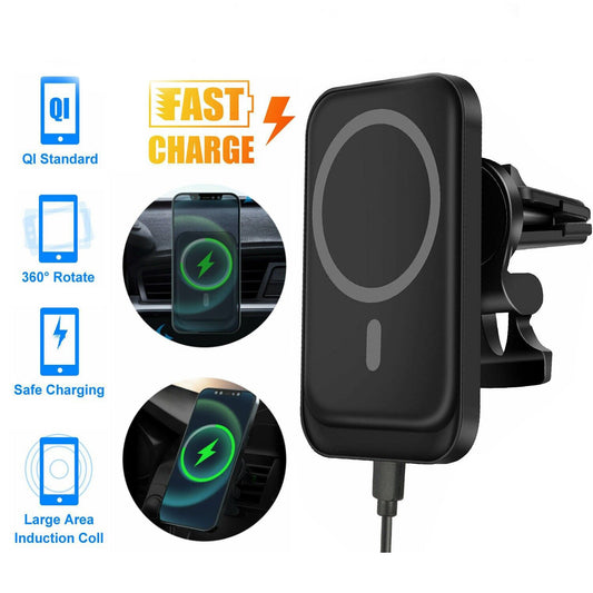 Magnetic wireless car charger